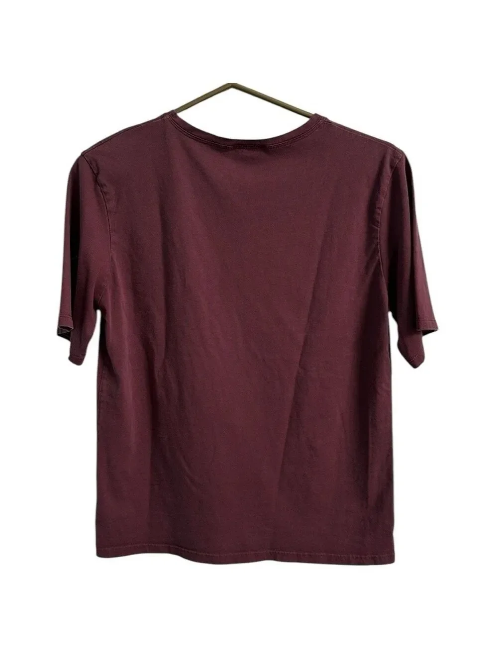 ZARA Royal Trending Graphic Illustration Maroon T-shirt Size Small